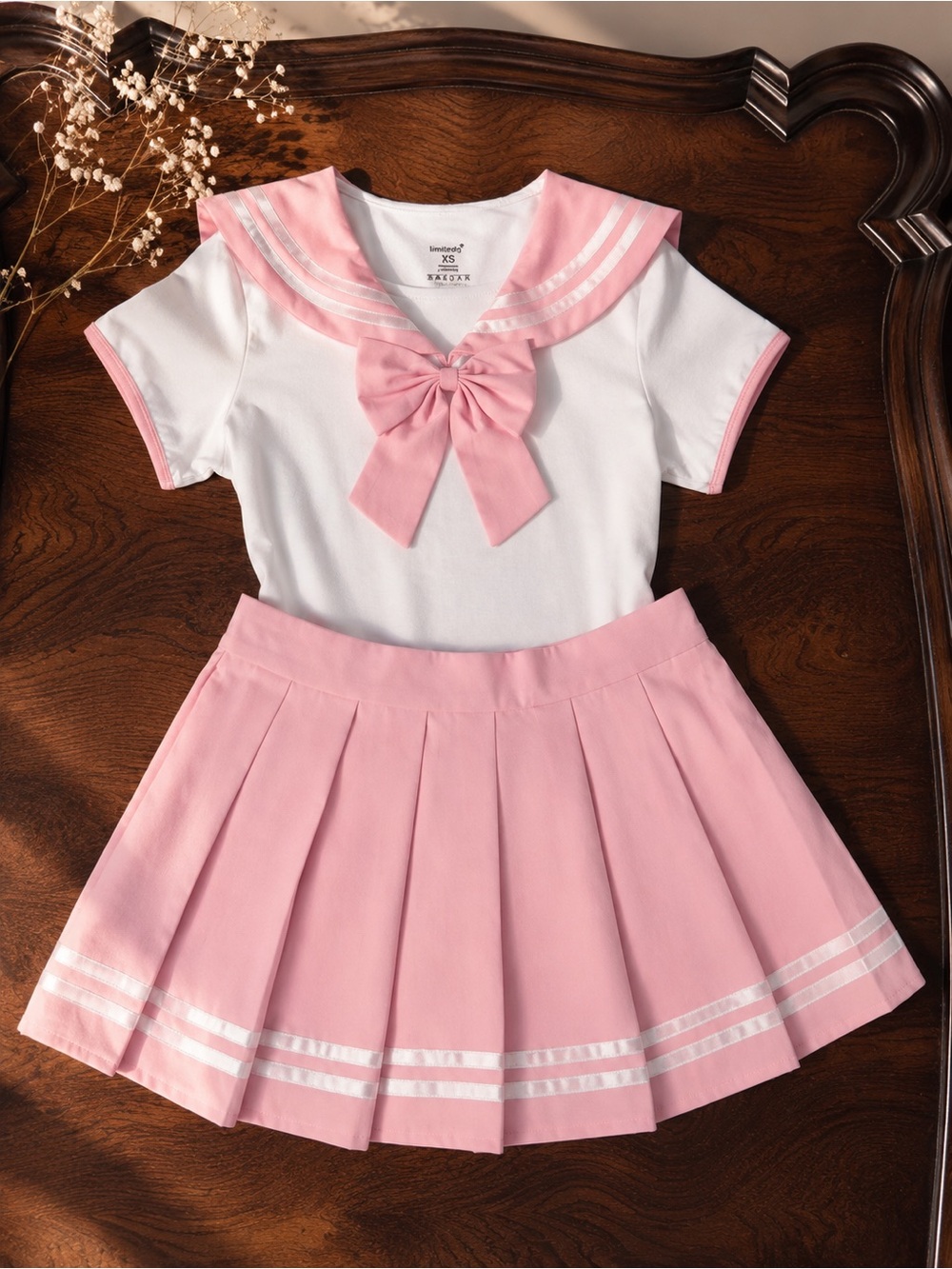 Sailor Body Suit & Skirt Littleforbig Set + mystery Sanrio character keychain